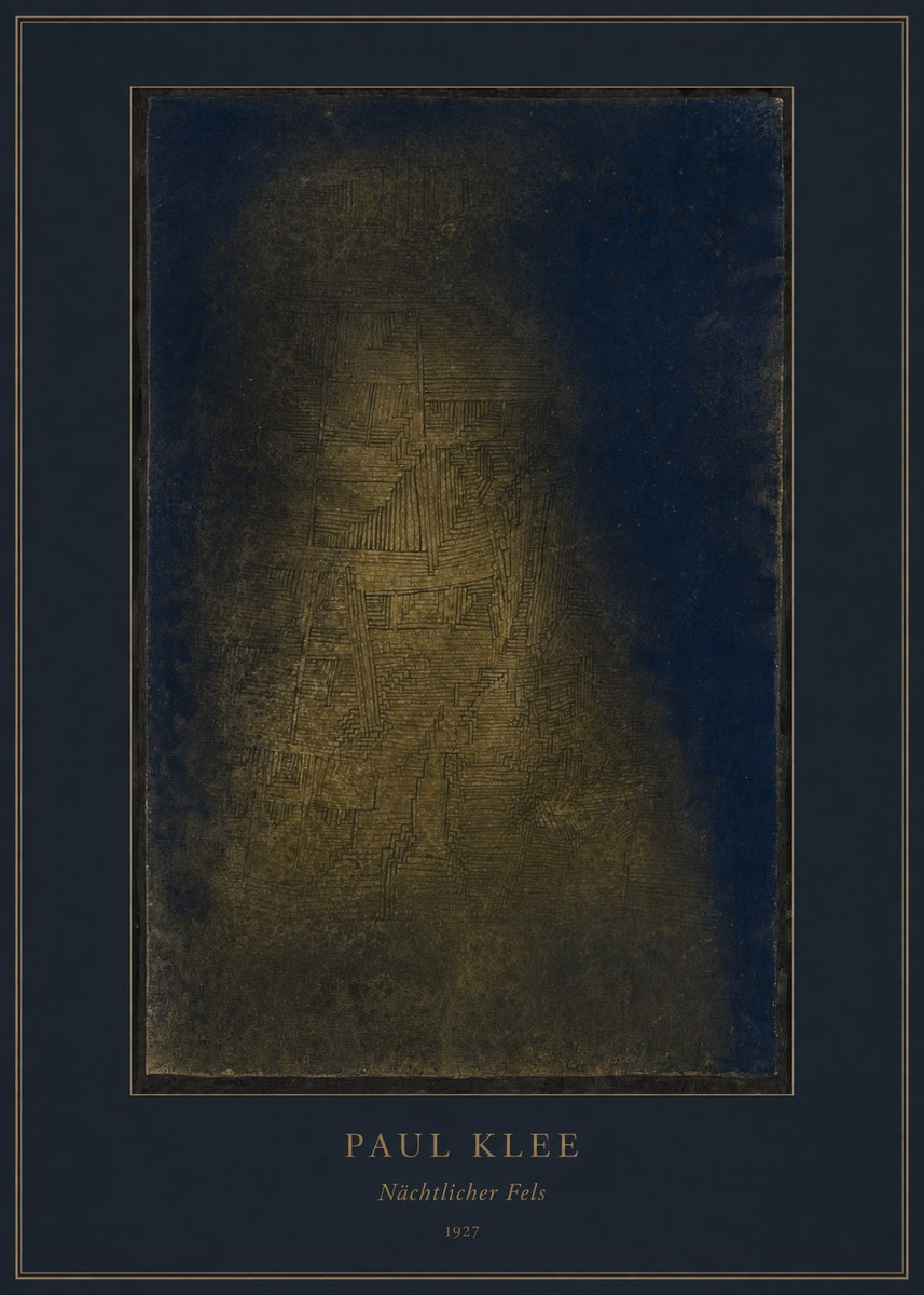 Paul Klee Nächtlicher Fels No3 - Póster