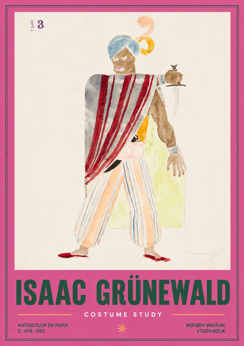 Isaac Grünewald Costume Study III No3 - Póster