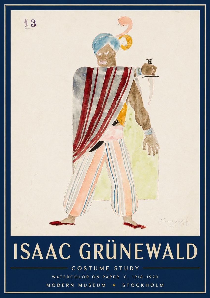 Isaac Grünewald Costume Study III No4 - Póster