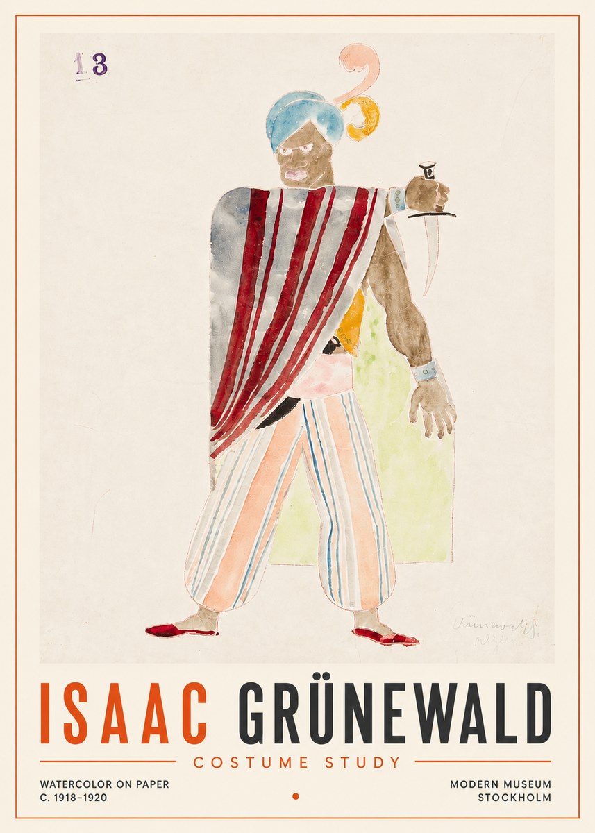 Isaac Grünewald Costume Study III No5 - Póster