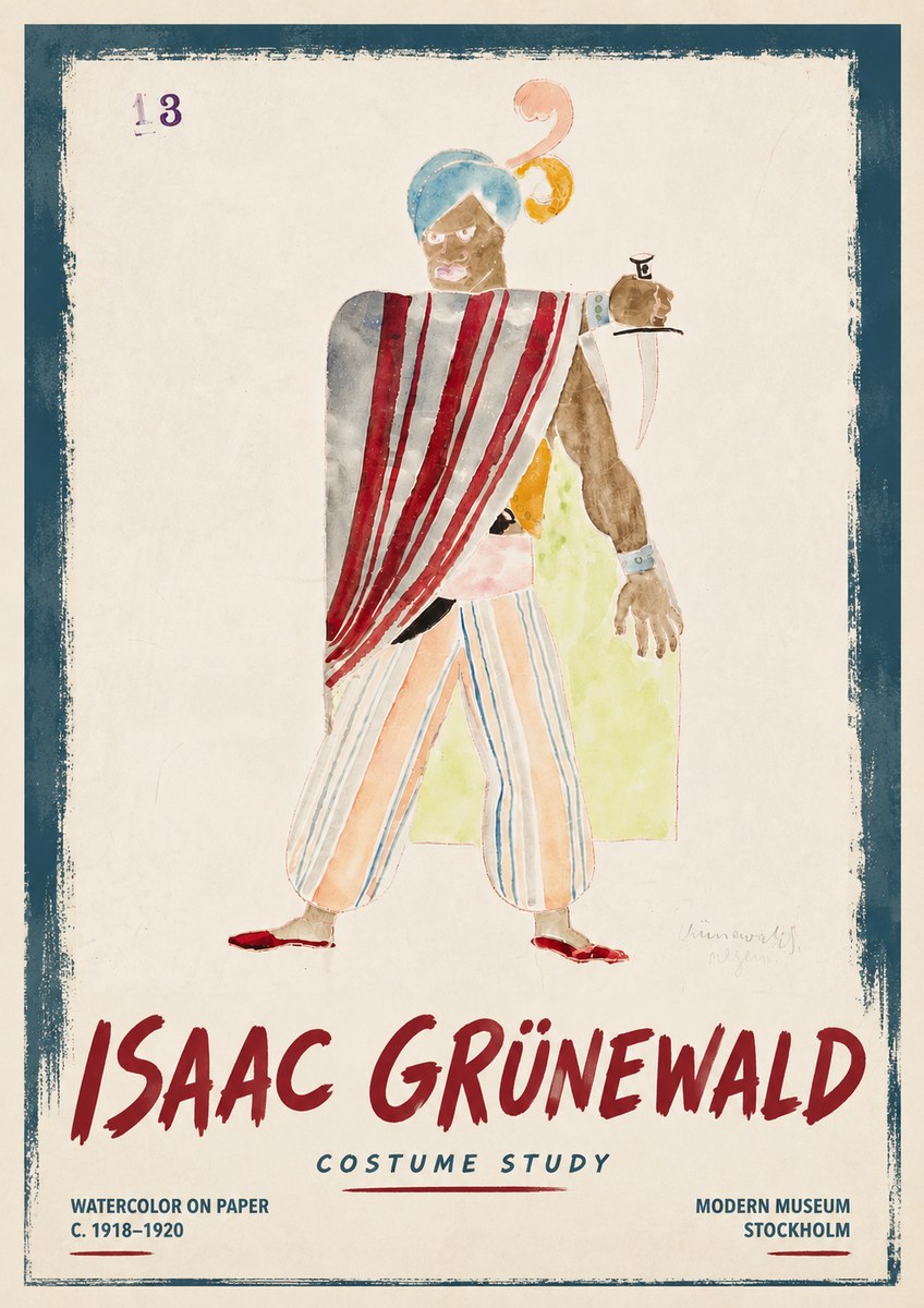 Isaac Grünewald Costume Study III No6 - Póster