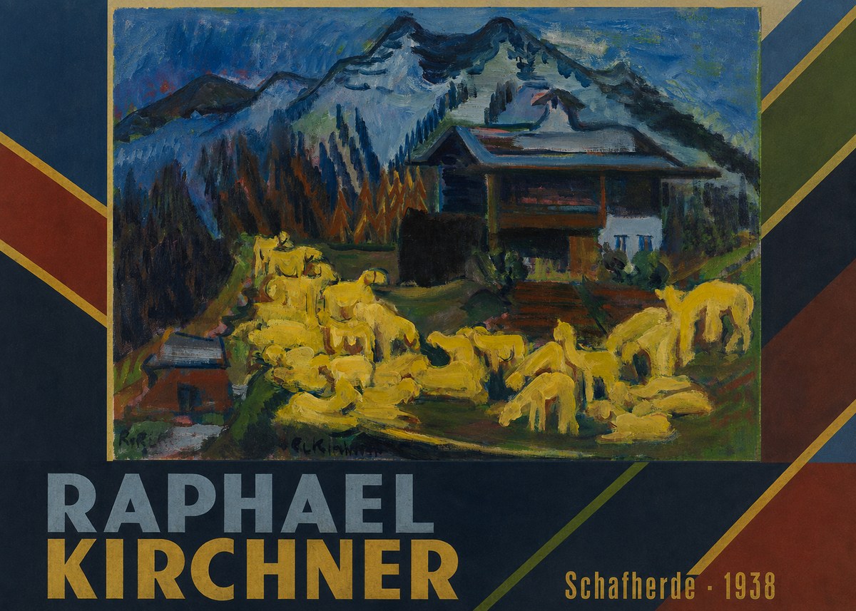Raphael Kirchner Schafherde No4 - Póster