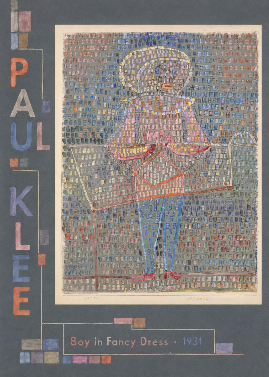 Paul Klee Boy in Fancy Dress No2 - Póster