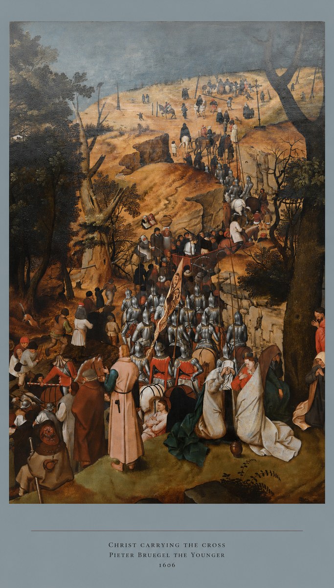 Pieter Bruegel Christ Carrying the Cross I No4 - Póster