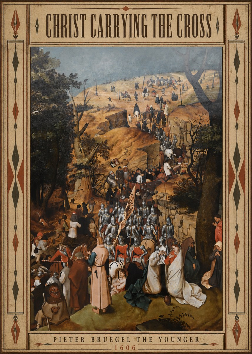 Pieter Bruegel Christ Carrying the Cross I No5 - Póster