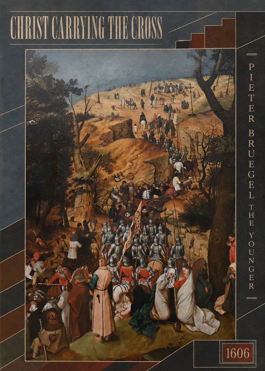 Pieter Bruegel Christ Carrying the Cross I No6 - Póster