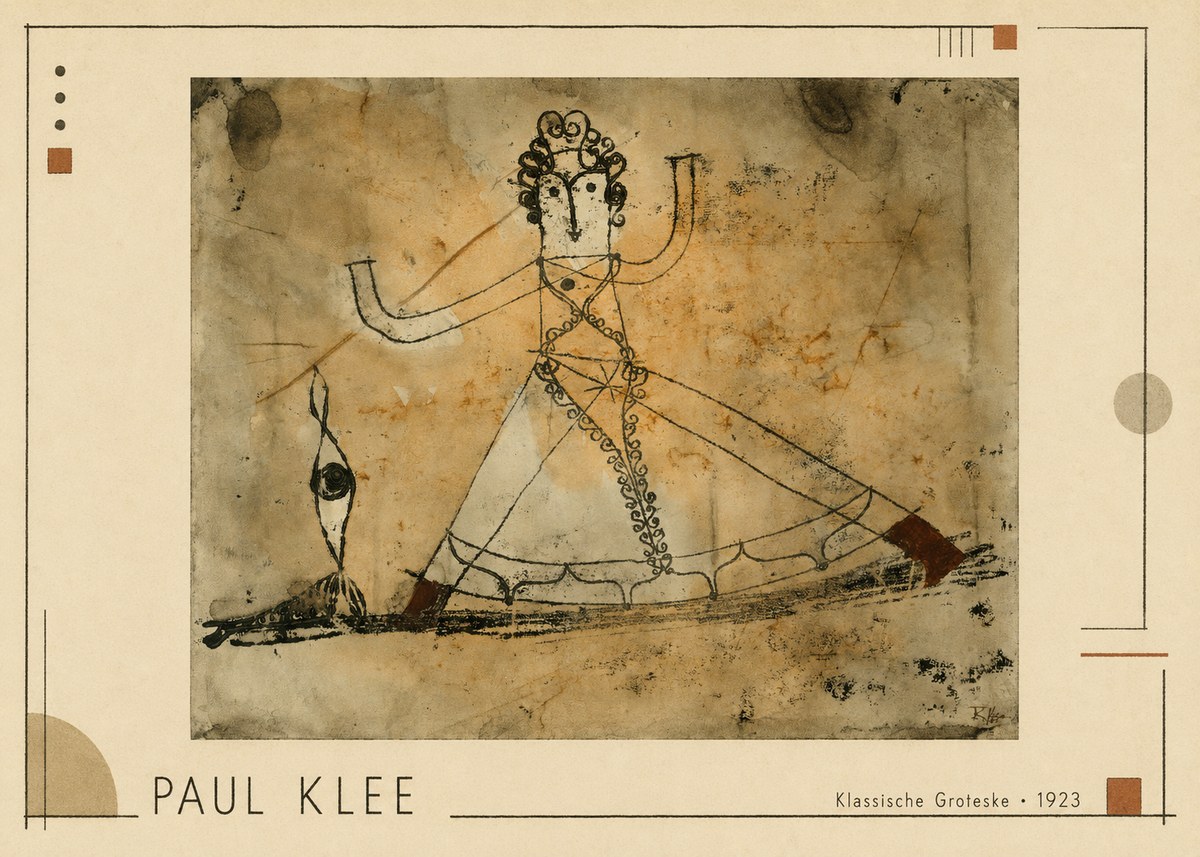 Paul Klee Klassische Groteske No1 - Póster
