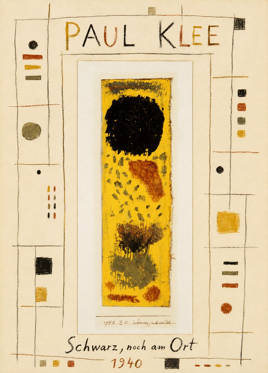 Paul Klee Schwarz, Noch Am Ort No4 - Póster
