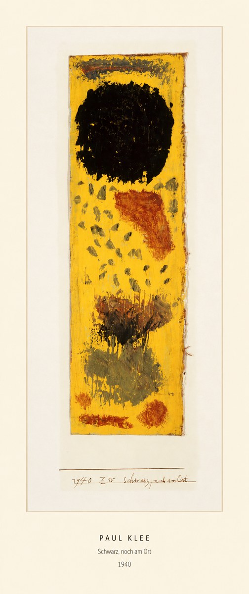 Paul Klee Schwarz, Noch Am Ort No5 - Póster