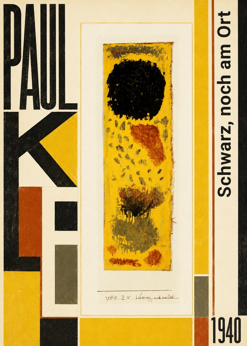 Paul Klee Schwarz, Noch Am Ort No6 - Póster