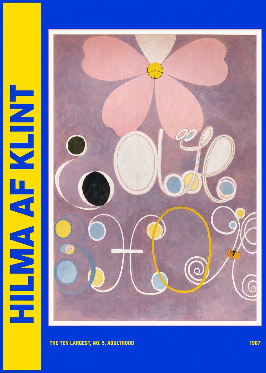 Hilma af Klint The Ten Largest, No. 5, Adulthood No4 - Póster
