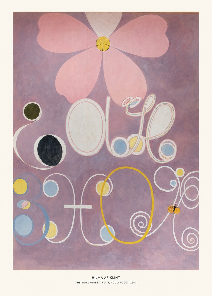 Hilma af Klint The Ten Largest, No. 5, Adulthood No5 - Póster