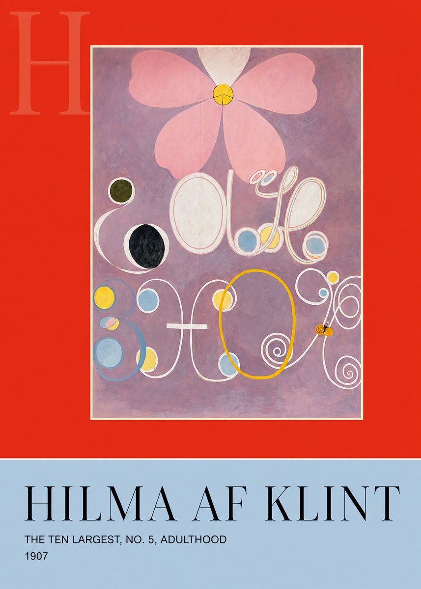 Hilma af Klint The Ten Largest, No. 5, Adulthood No6 - Póster