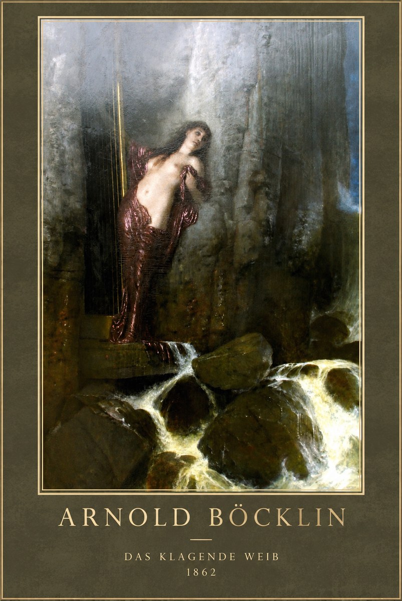 Arnold Böcklin Das Klagende Weib No1 - Póster
