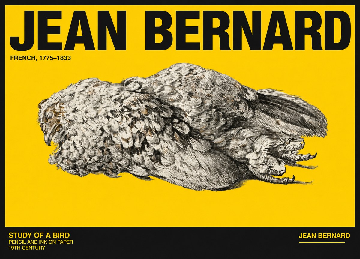 Jean Bernard Study of a Bird I No6 - Póster