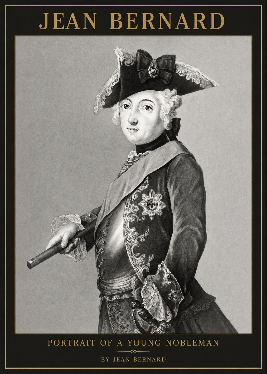 Jean Bernard Portrait of a Young Nobleman No1 - Póster