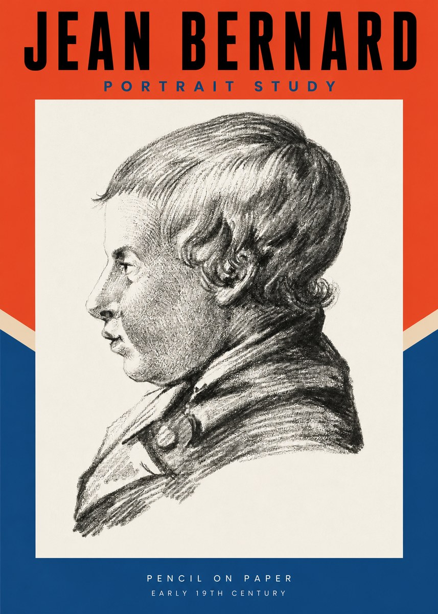 Jean Bernard Portrait Study I No2 - Póster
