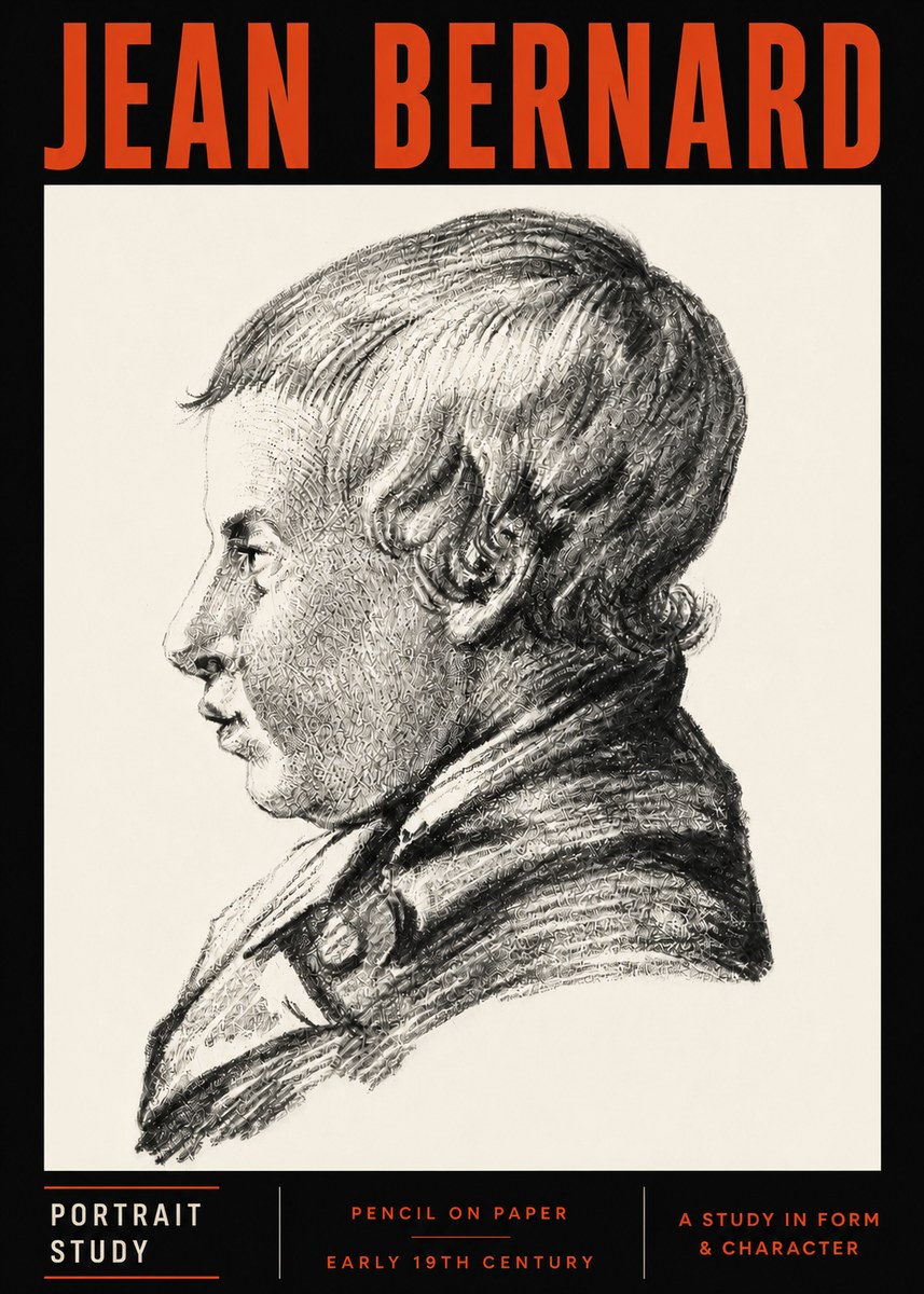 Jean Bernard Portrait Study I No5 - Póster