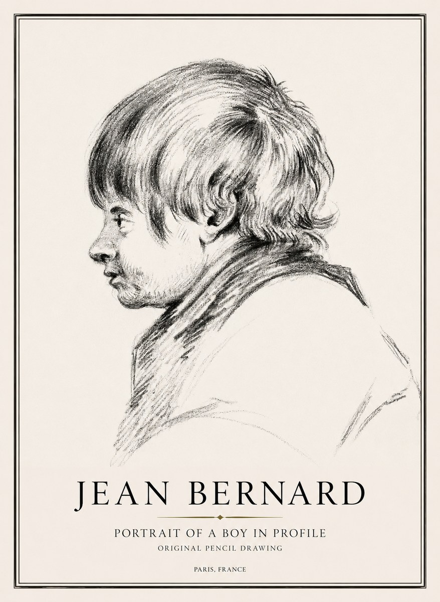 Jean Bernard Portrait Study II No3 - Póster