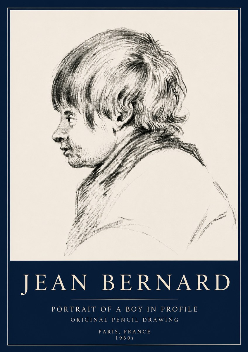 Jean Bernard Portrait Study II No5 - Póster