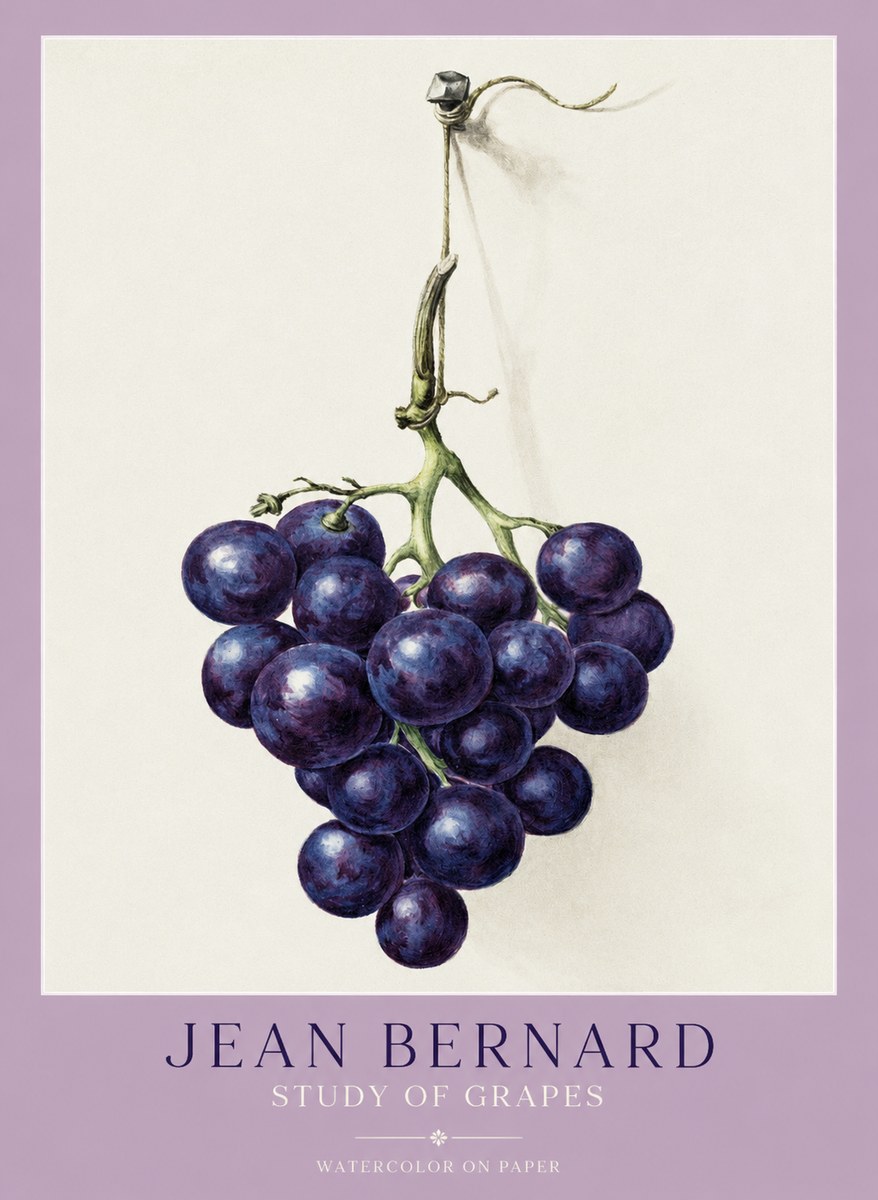 Jean Bernard Grapes No2 - Póster