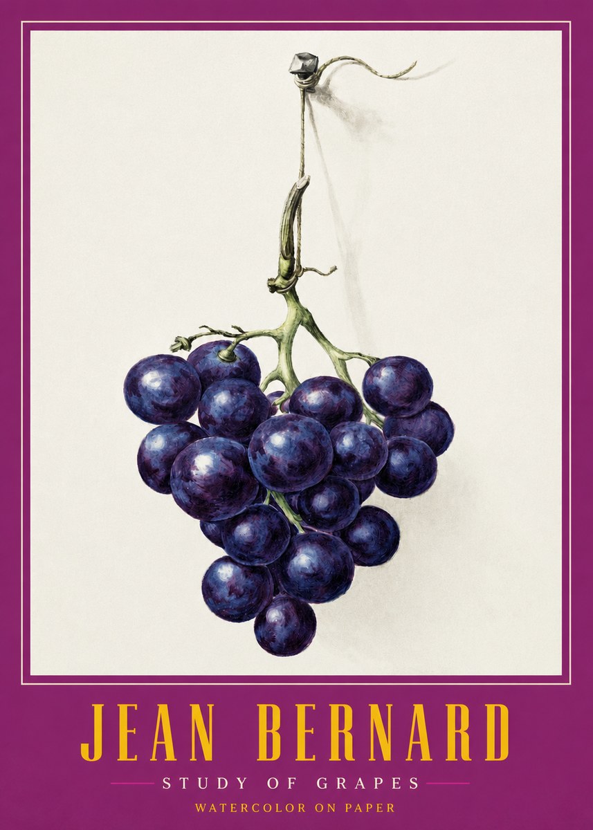 Jean Bernard Grapes No3 - Póster