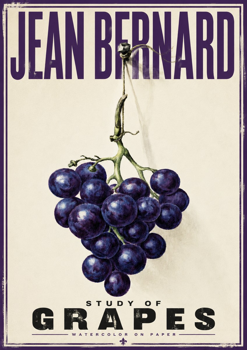 Jean Bernard Grapes No6 - Póster