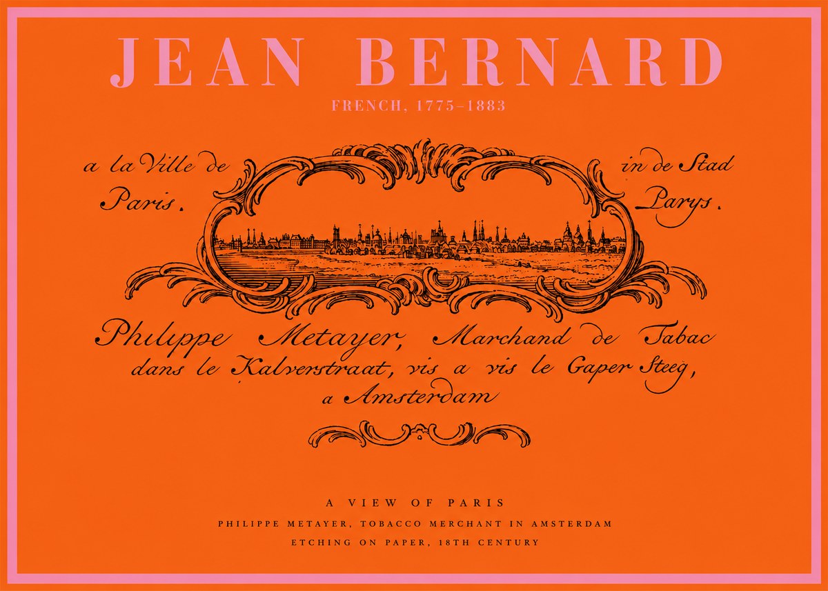 Jean Bernard A View of Paris No2 - Póster