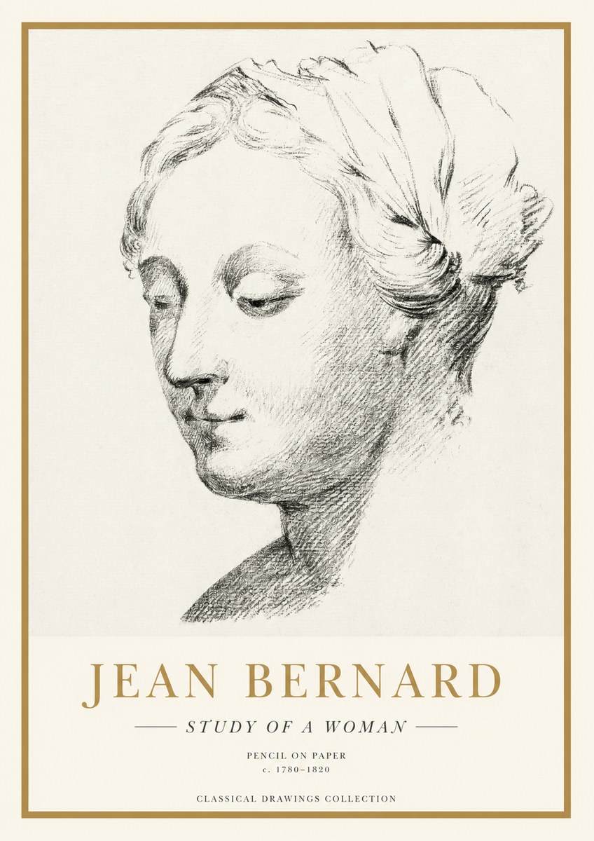 Jean Bernard Study of a Woman No1 - Póster
