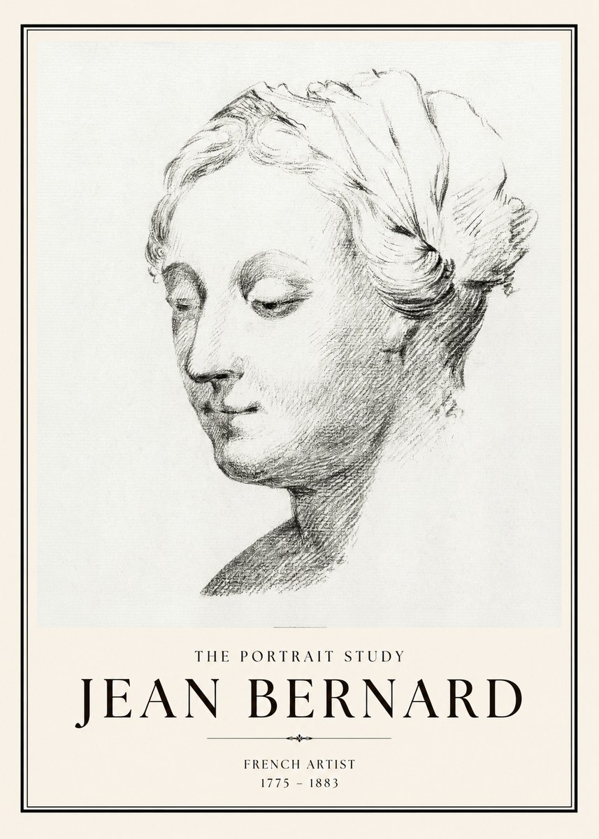 Jean Bernard Study of a Woman No2 - Póster
