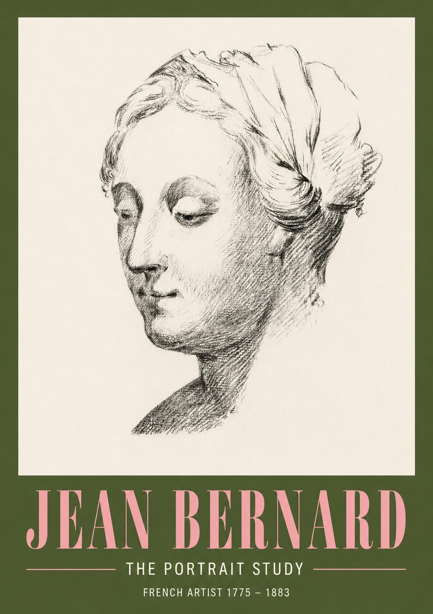Jean Bernard Study of a Woman No4 - Póster