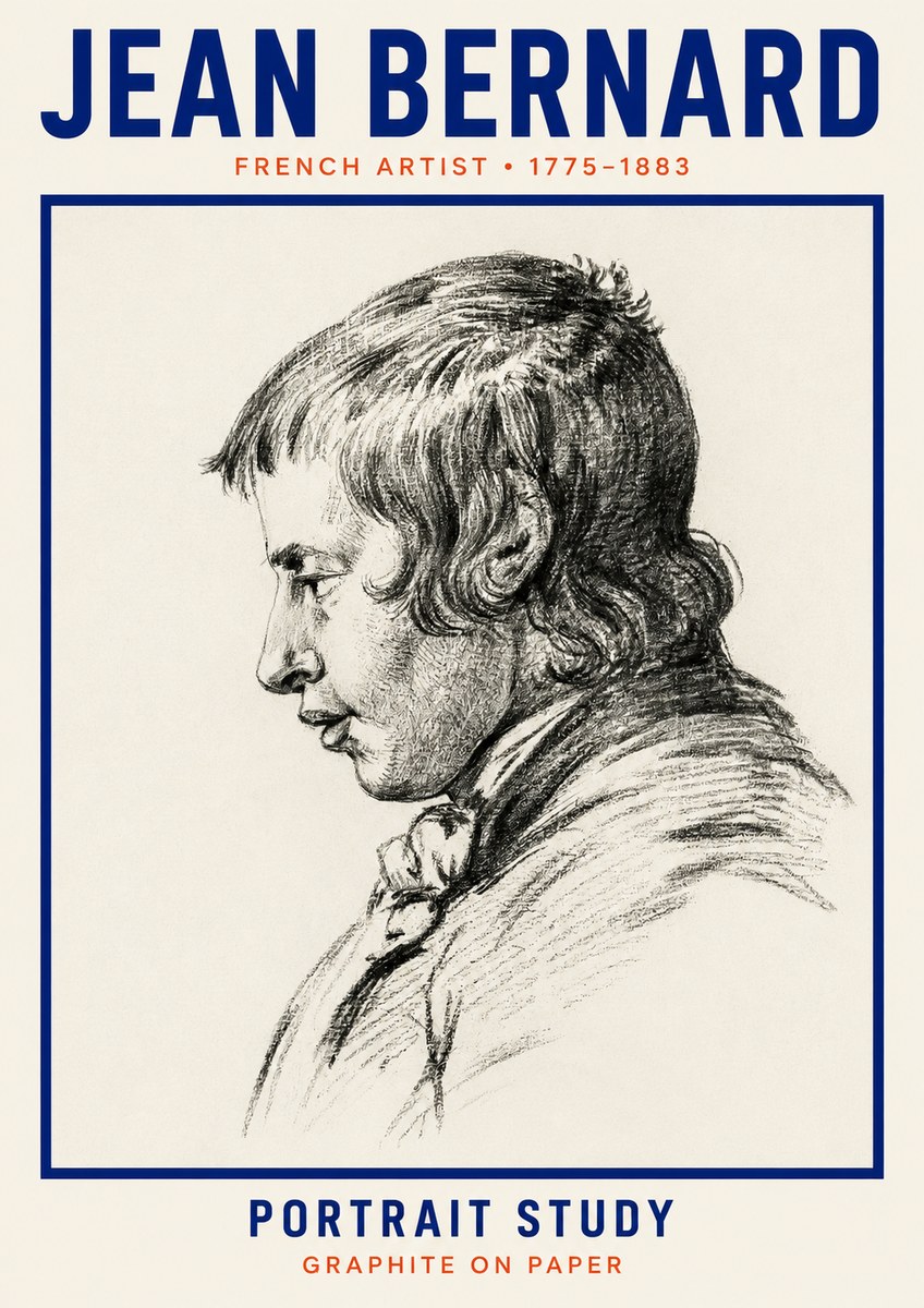 Jean Bernard Portrait Study III No2 - Póster