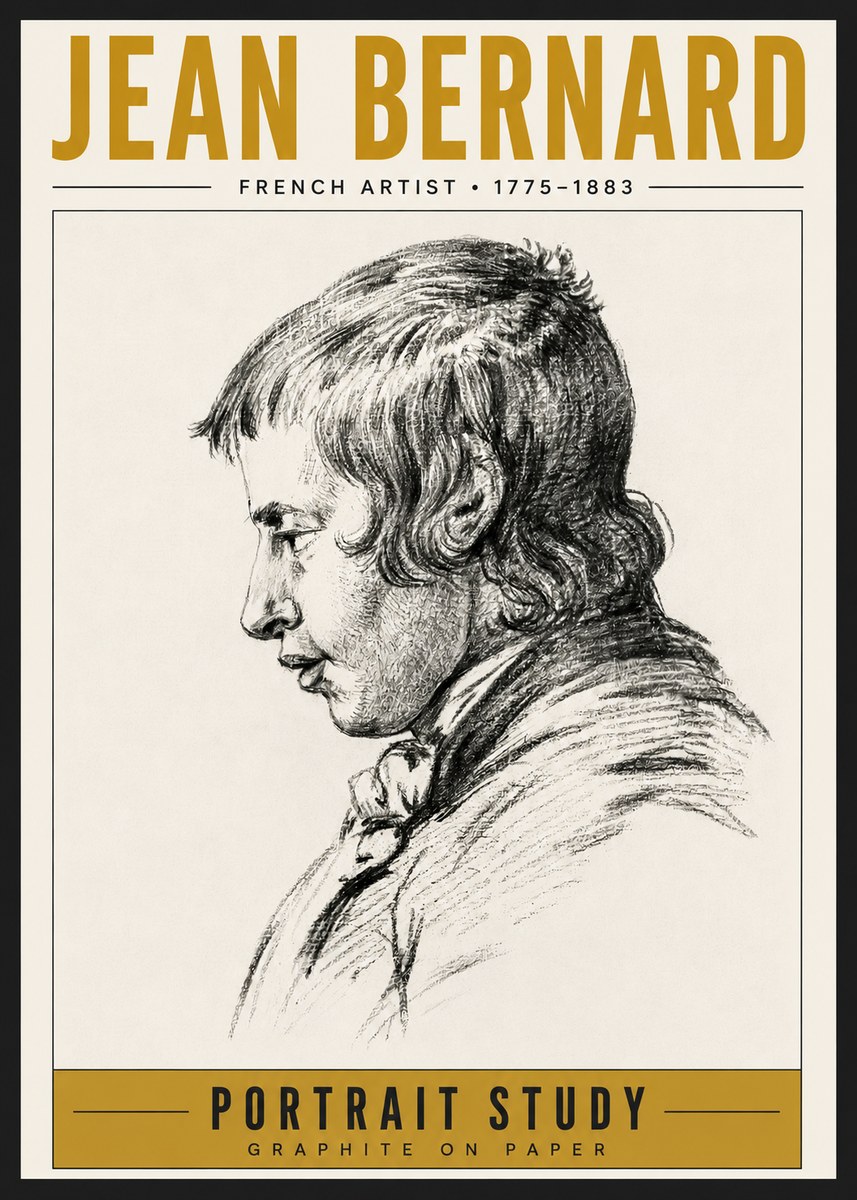 Jean Bernard Portrait Study III No6 - Póster