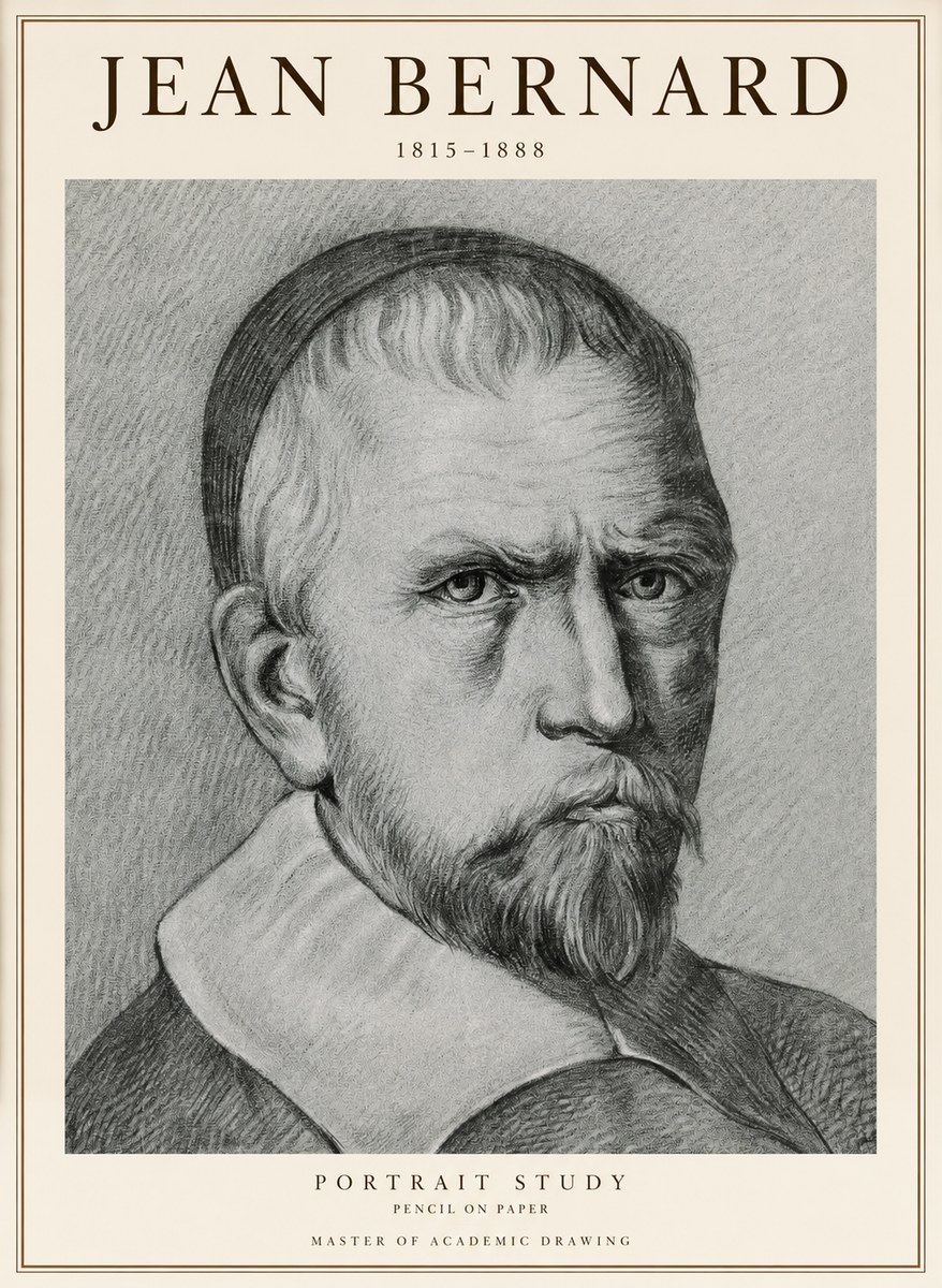 Jean Bernard Portrait Study IV No1 - Póster