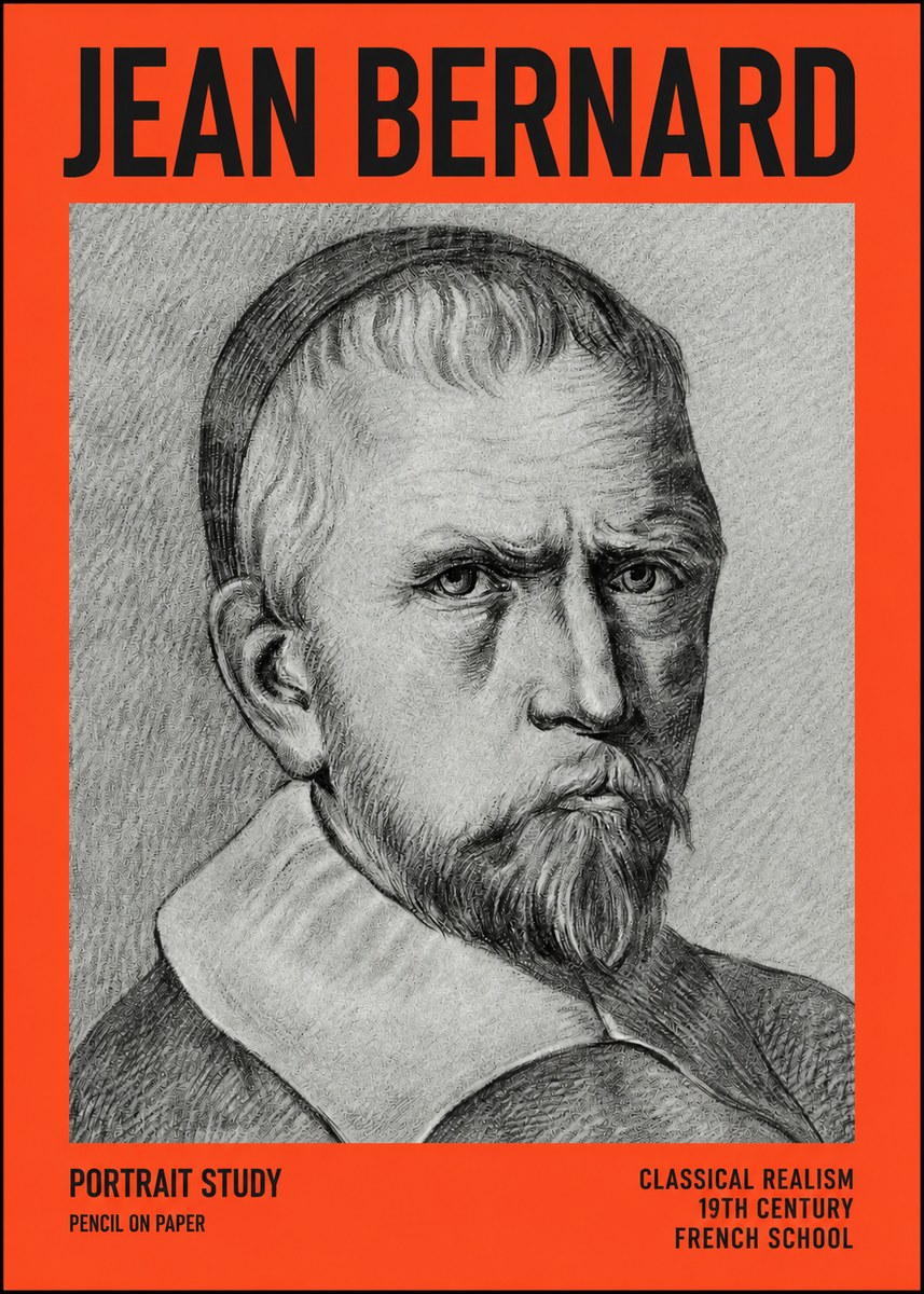 Jean Bernard Portrait Study IV No4 - Póster