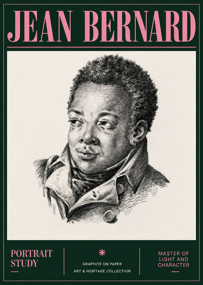 Jean Bernard Portrait Study V No4 - Póster