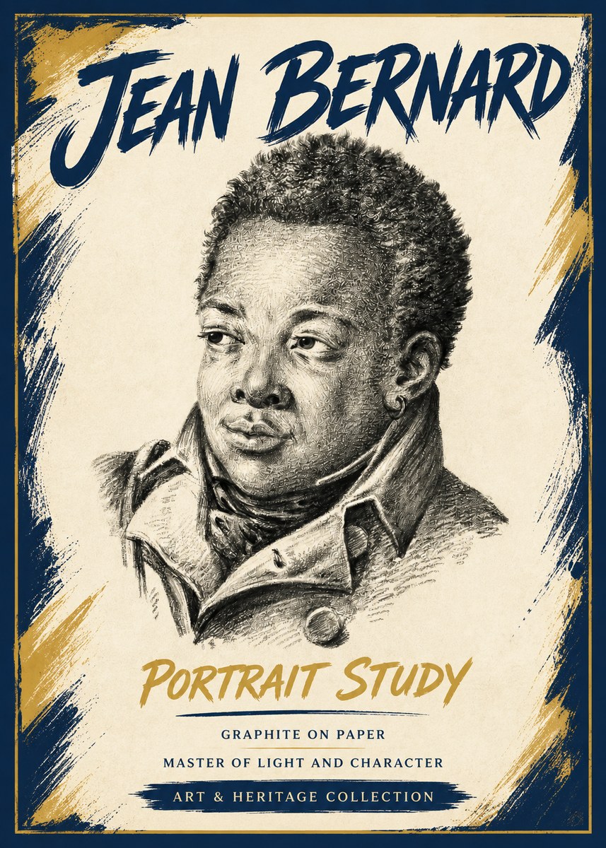 Jean Bernard Portrait Study V No5 - Póster