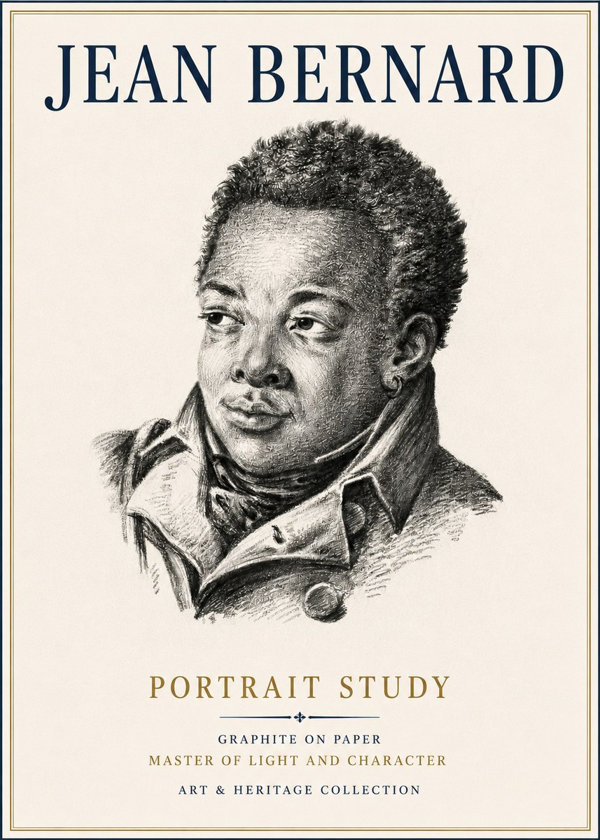 Jean Bernard Portrait Study V No6 - Póster