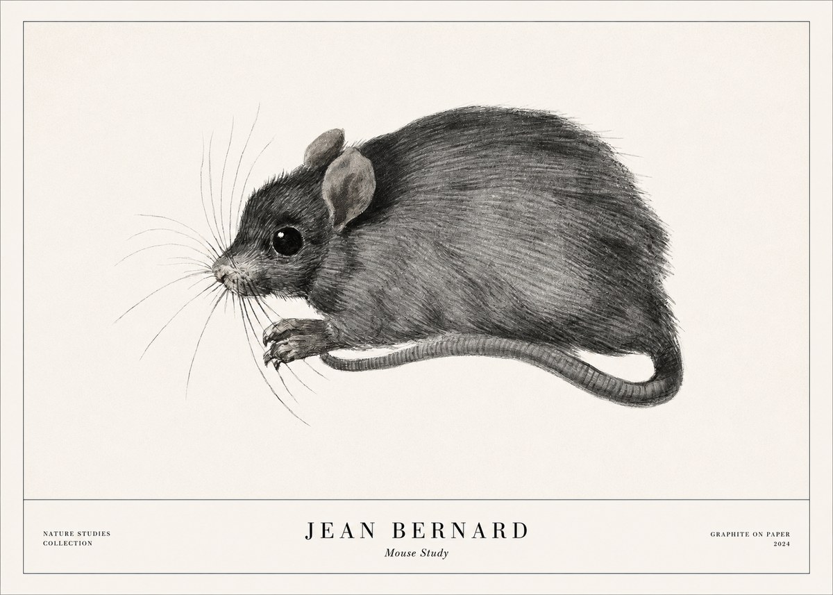 Jean Bernard Mouse Study No1 - Póster