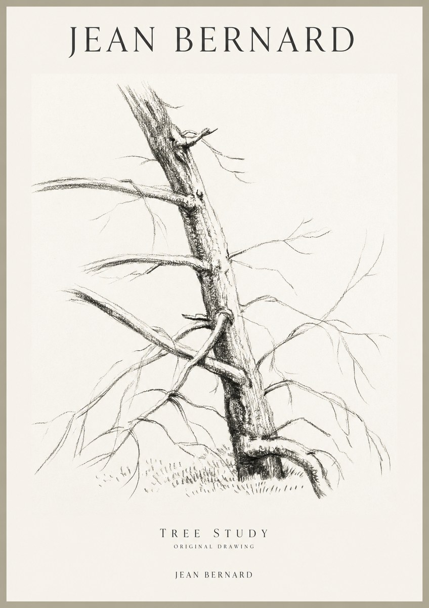 Jean Bernard Tree Study No1 - Póster