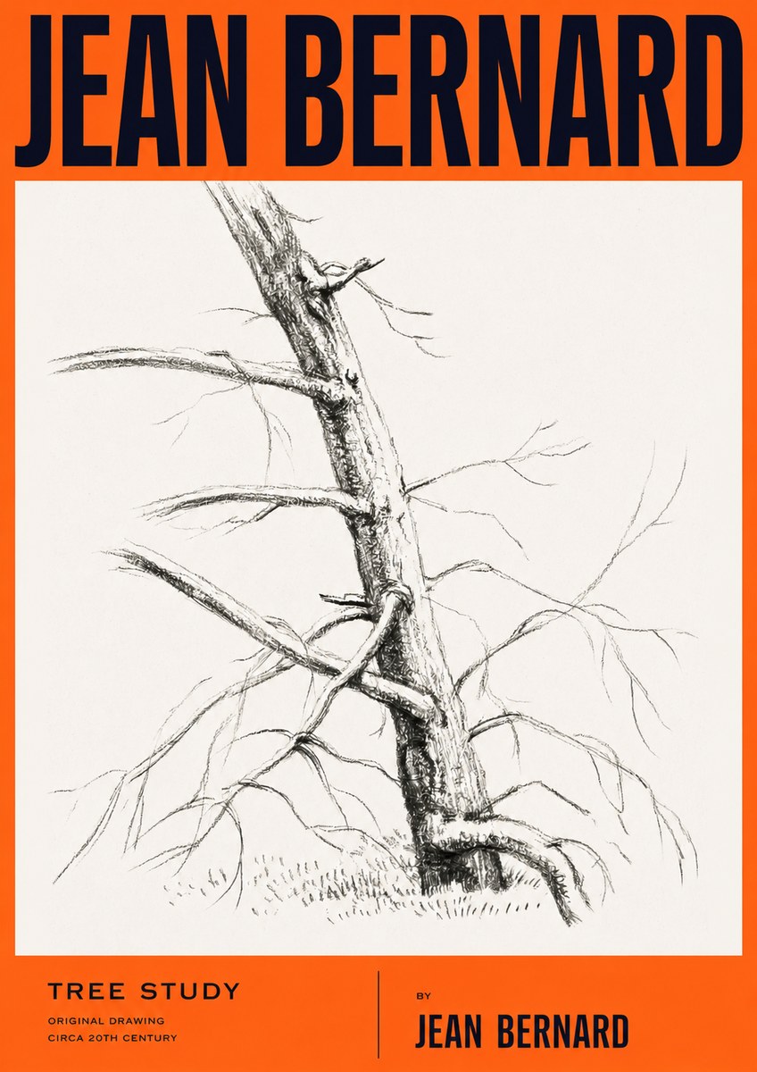 Jean Bernard Tree Study No2 - Póster