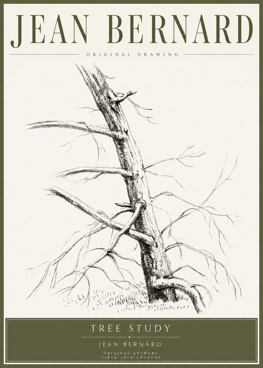 Jean Bernard Tree Study No4 - Póster