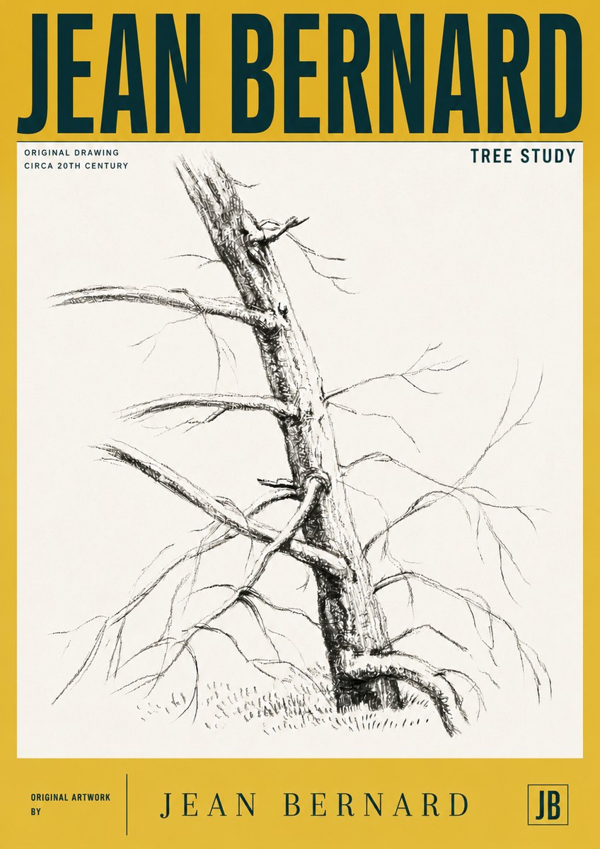 Jean Bernard Tree Study No5 - Póster