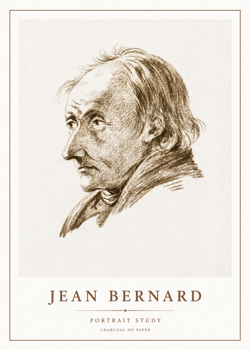 Jean Bernard Portrait of an Elderly Man No3 - Póster