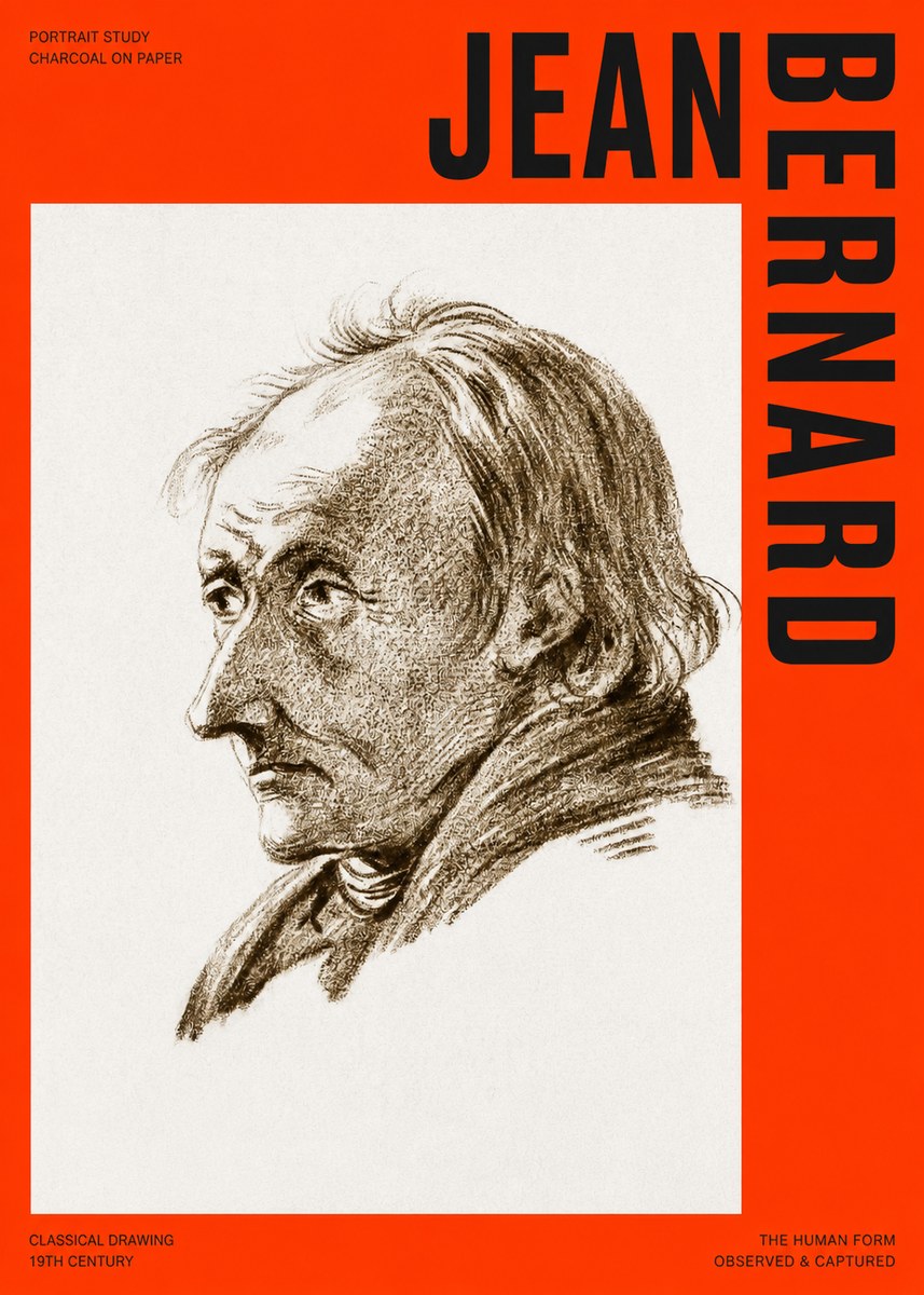 Jean Bernard Portrait of an Elderly Man No4 - Póster