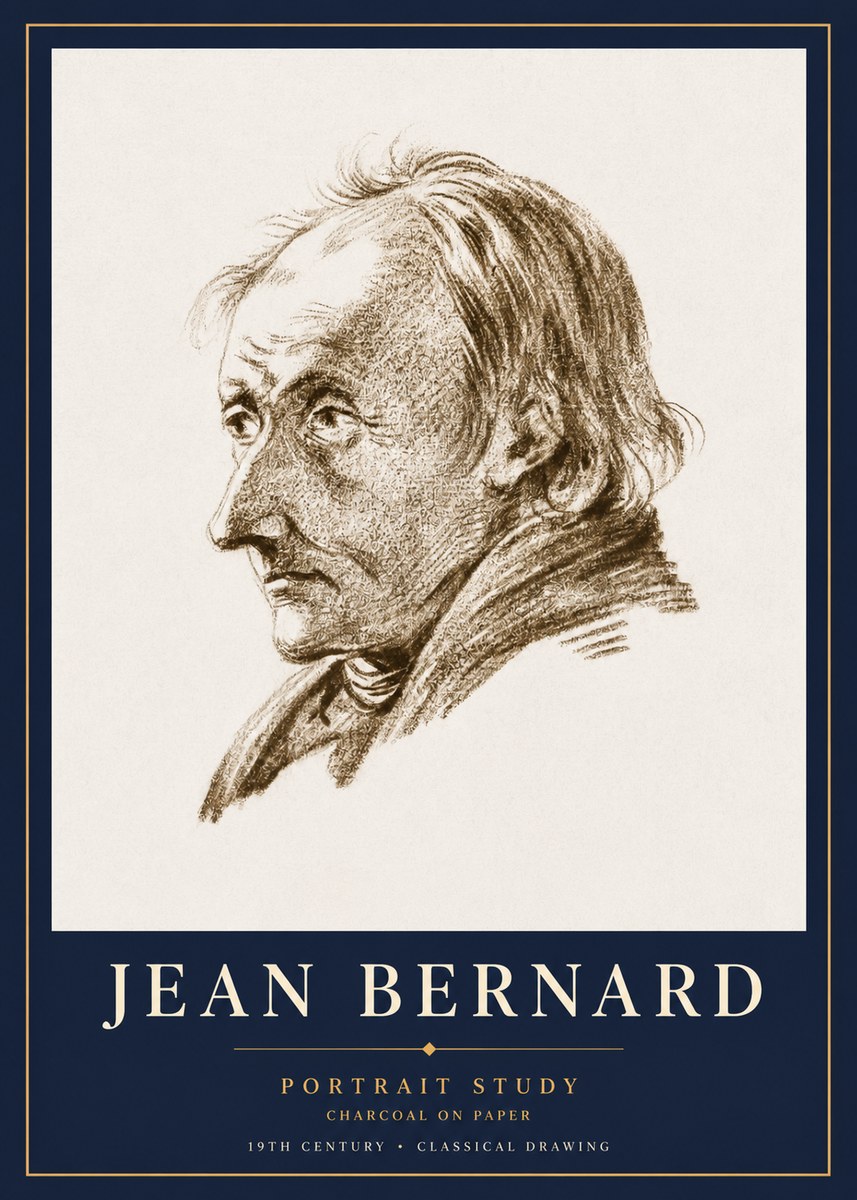Jean Bernard Portrait of an Elderly Man No5 - Póster