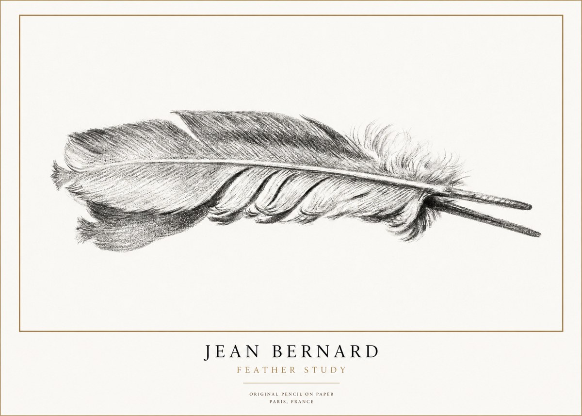 Jean Bernard Feather No3 - Póster