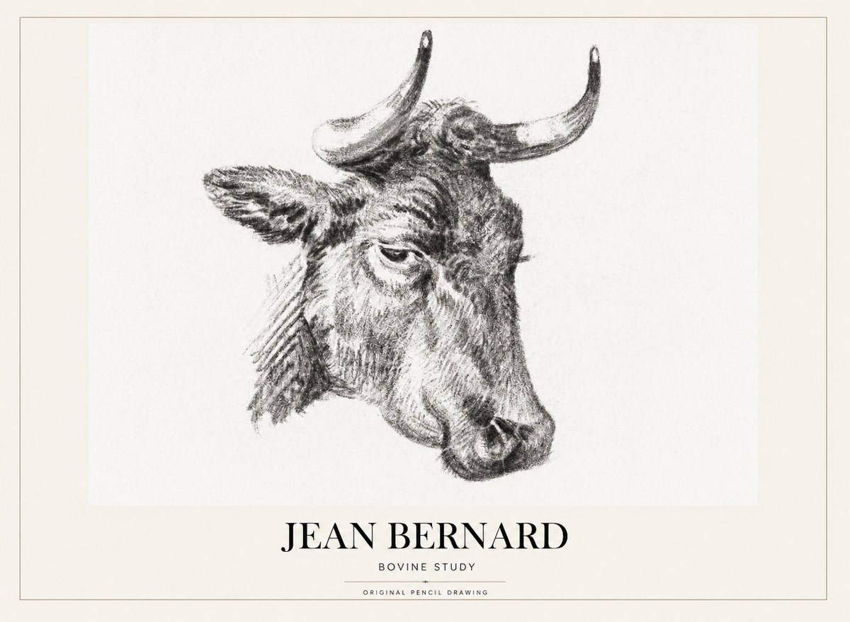 Jean Bernard Bovine Study I No1 - Póster