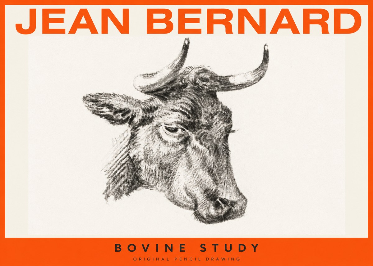 Jean Bernard Bovine Study I No2 - Póster