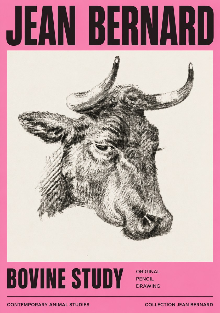 Jean Bernard Bovine Study I No3 - Póster